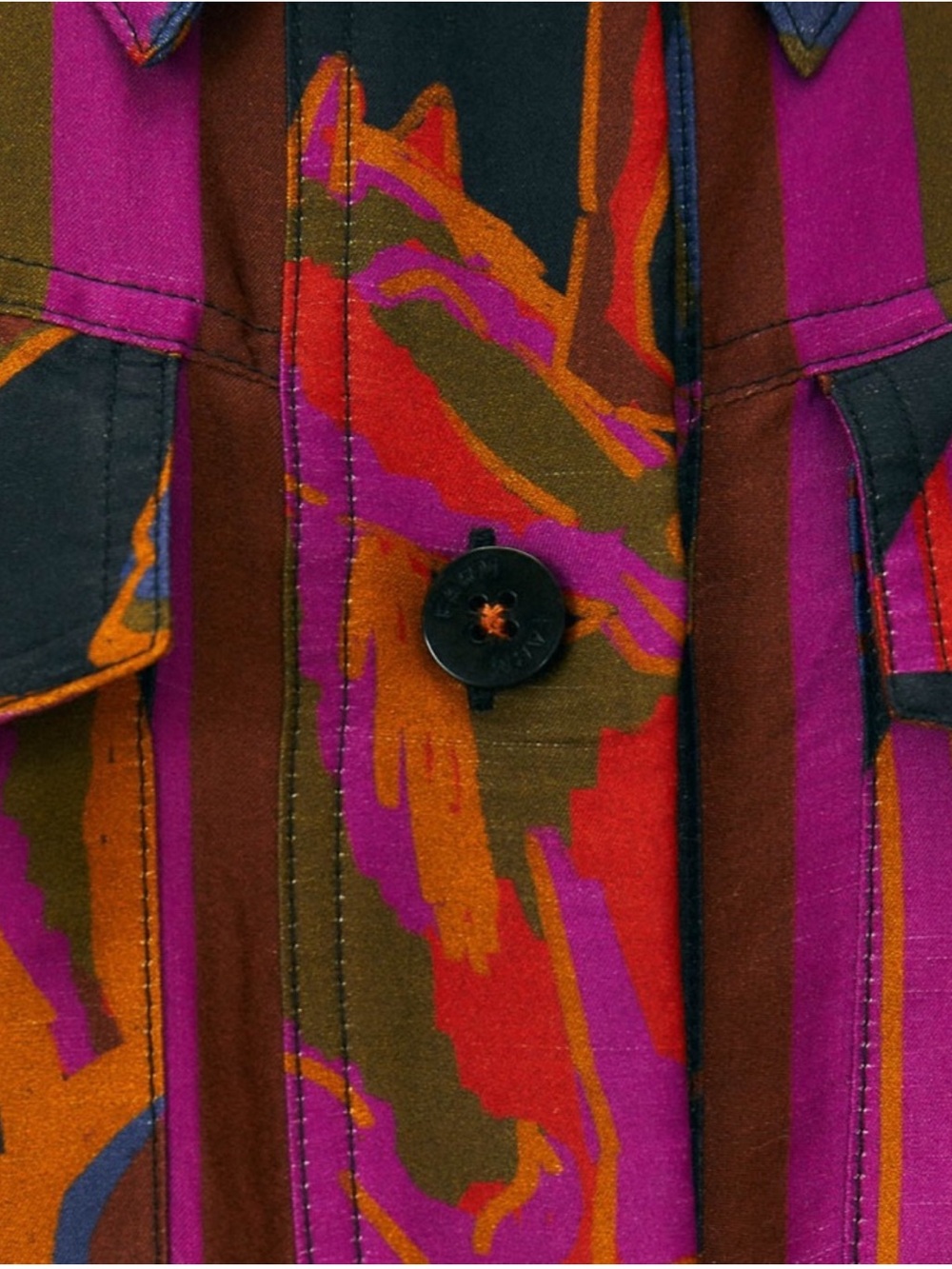 Farm Rio Black Mixed Wild Horses Shirtdress - Picture 6 of 9